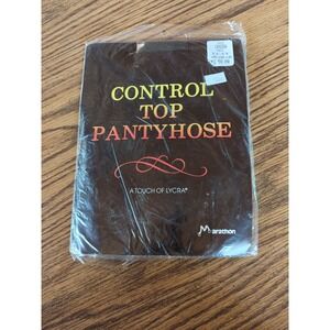 NEW Vintage Marathon Green Tall 5'5"-5'8" 122 To 155 Lbs Control‎ Top Pantyhose